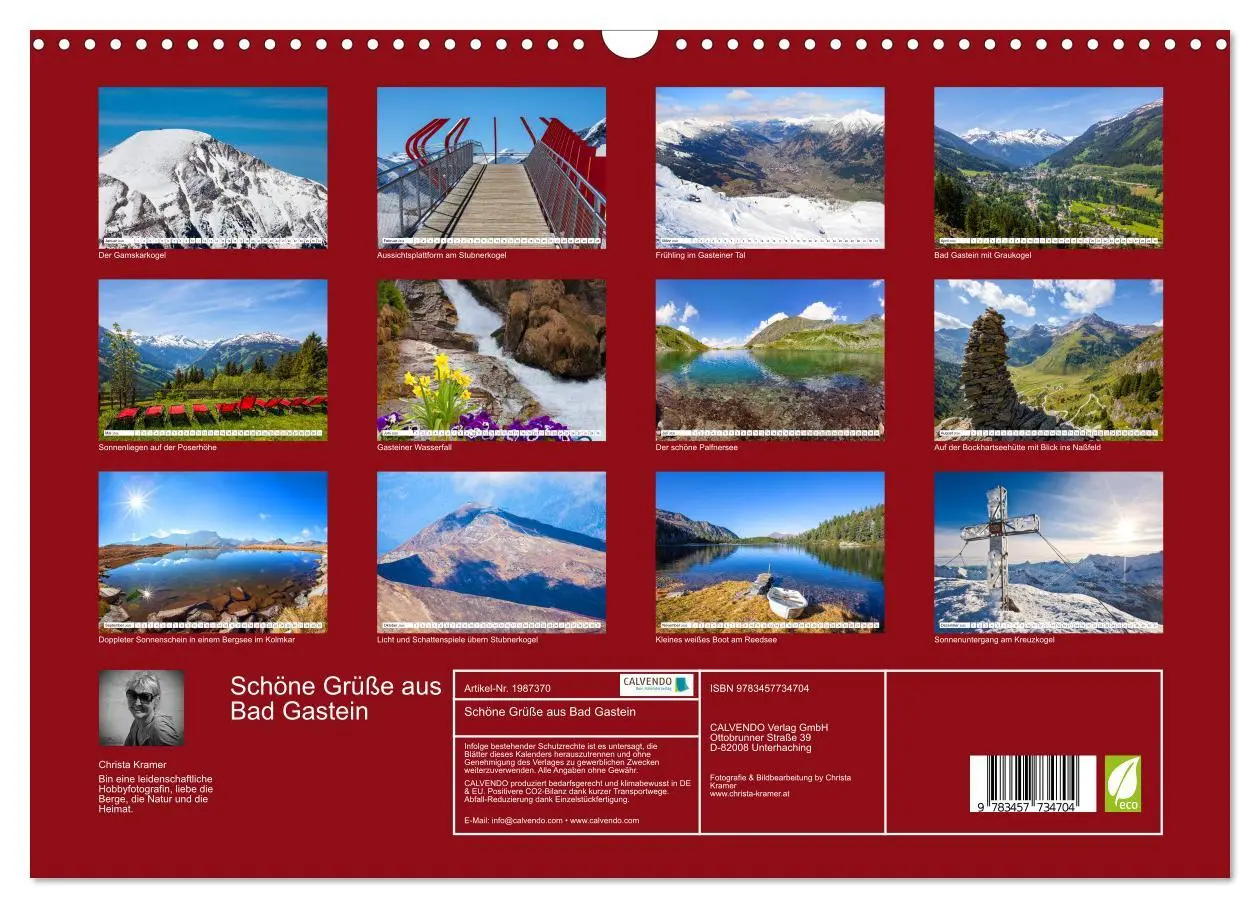 Bild: 9783457734704 | Schöne Grüße aus Bad Gastein (Wandkalender 2026 DIN A3 quer),...