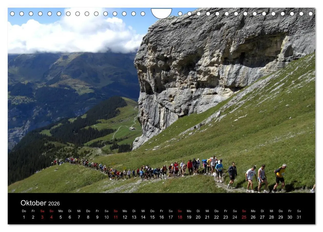Bild: 9783516204704 | Der Jungfrau-Marathon (Wandkalender 2026 DIN A4 quer), CALVENDO...