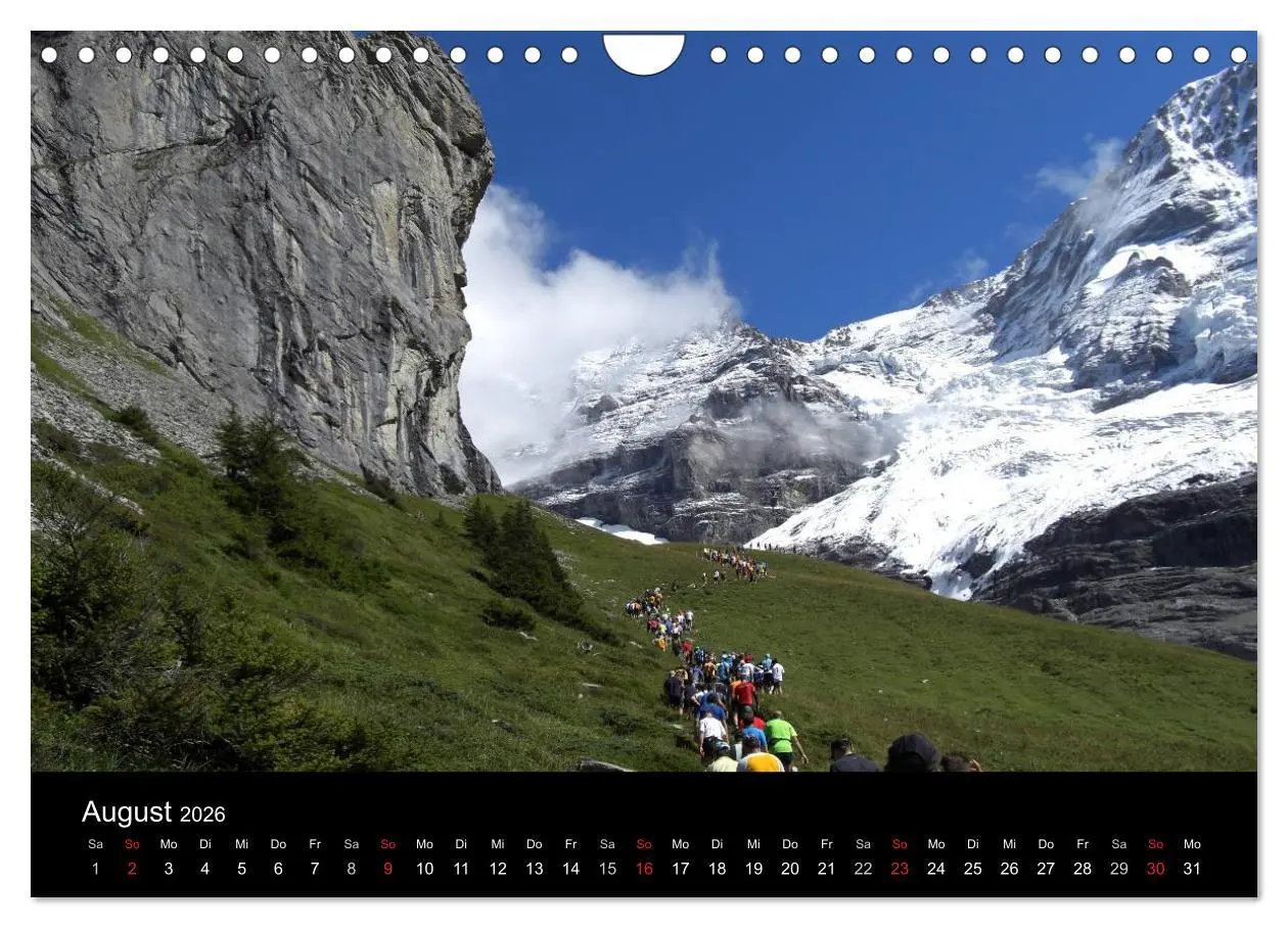 Bild: 9783516204704 | Der Jungfrau-Marathon (Wandkalender 2026 DIN A4 quer), CALVENDO...
