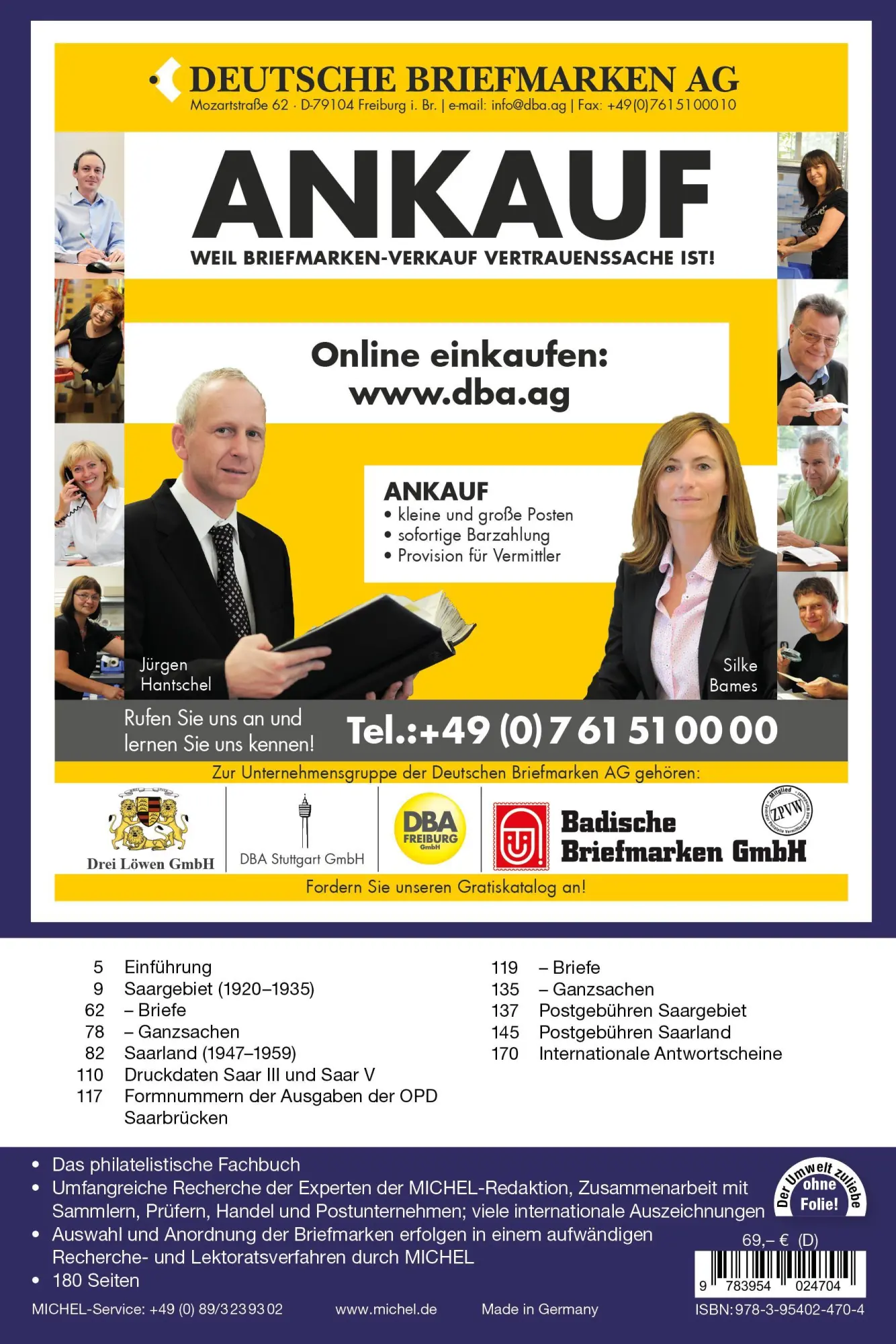 Rückseite: 9783954024704 | Saar-Spezial 2024 | Michel | Taschenbuch | 492 S. | Deutsch | 2023