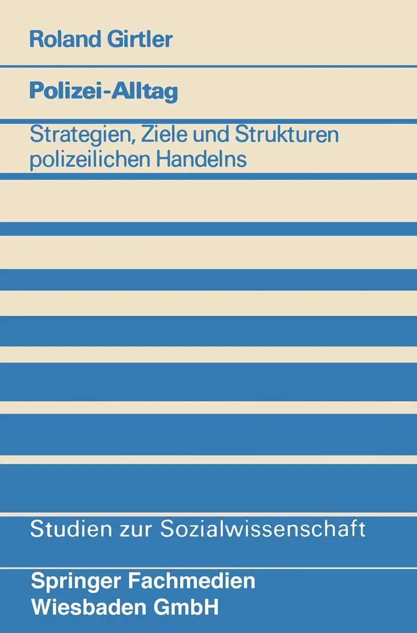 Cover: 9783531114804 | Polizei-Alltag | Roland Girtler | Taschenbuch | 156 S. | Deutsch