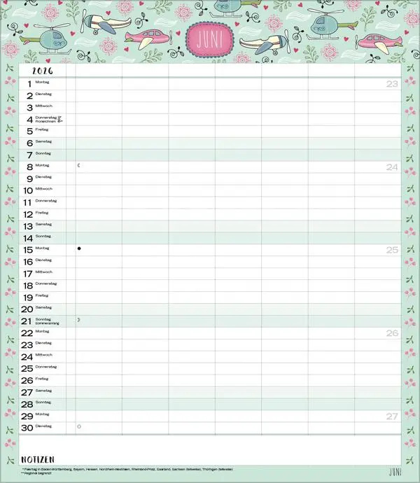 Bild: 9783731884804 | Multiplaner - Gute Laune 2026 | Verlag Korsch | Kalender | 14 S.