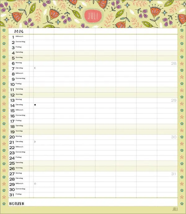 Bild: 9783731884804 | Multiplaner - Gute Laune 2026 | Verlag Korsch | Kalender | 14 S.