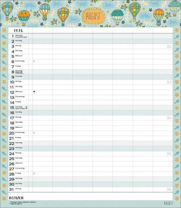 Bild: 9783731884804 | Multiplaner - Gute Laune 2026 | Verlag Korsch | Kalender | 14 S. Bild: 9783731884804 | Multiplaner - Gute Laune 2026 | Verlag Korsch | Kalender | 14 S.