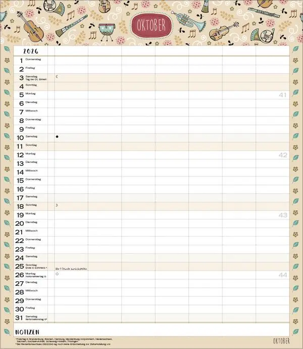 Bild: 9783731884804 | Multiplaner - Gute Laune 2026 | Verlag Korsch | Kalender | 14 S.