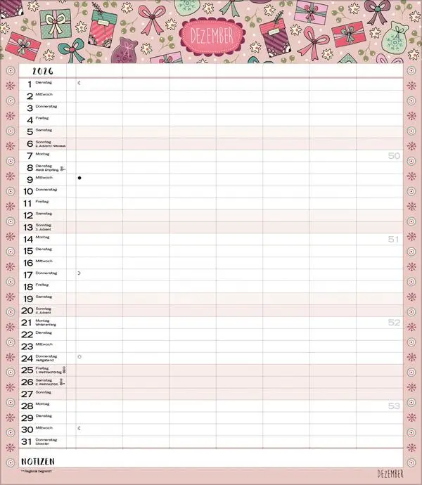 Bild: 9783731884804 | Multiplaner - Gute Laune 2026 | Verlag Korsch | Kalender | 14 S.