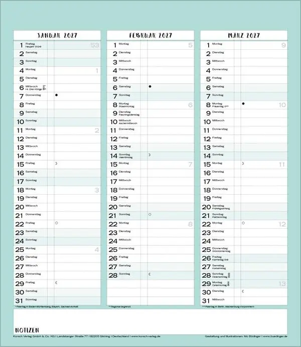 Bild: 9783731884804 | Multiplaner - Gute Laune 2026 | Verlag Korsch | Kalender | 14 S.