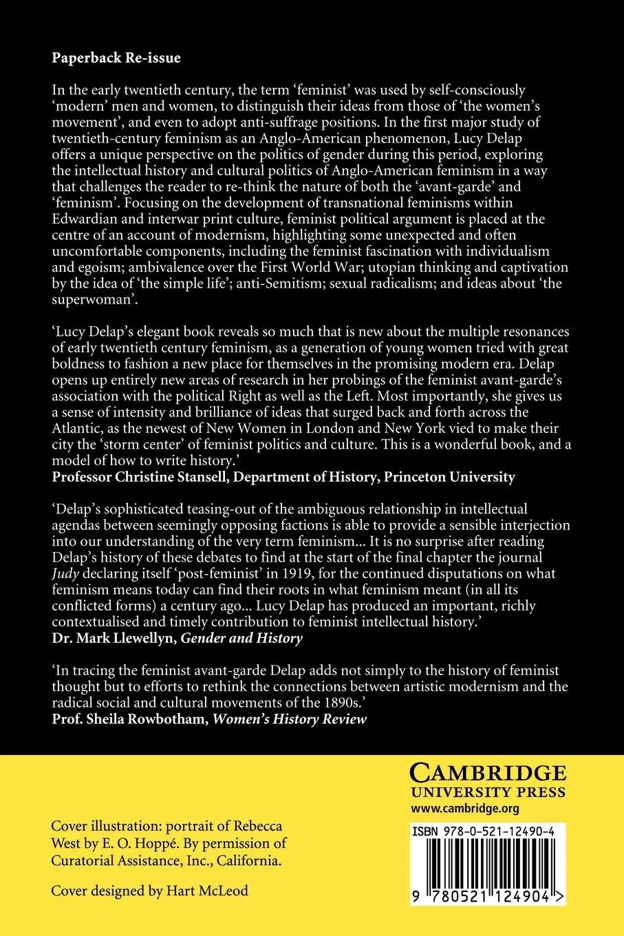 Rückseite: 9780521124904 | The Feminist Avant-Garde | Lucy Delap | Taschenbuch | Paperback | 2009