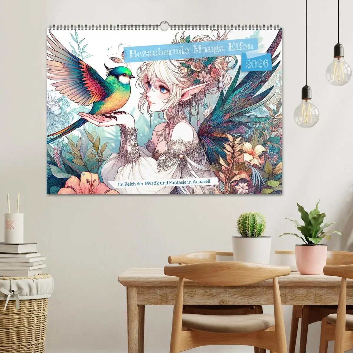 Bild: 9783457404904 | Bezaubernde Manga Elfen (Wandkalender 2026 DIN A2 quer), CALVENDO...