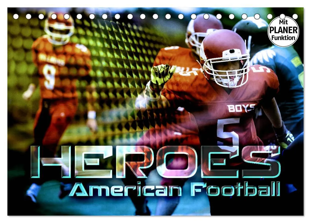Cover: 9783457884904 | HEROES - American Football (Tischkalender 2026 DIN A5 quer),...