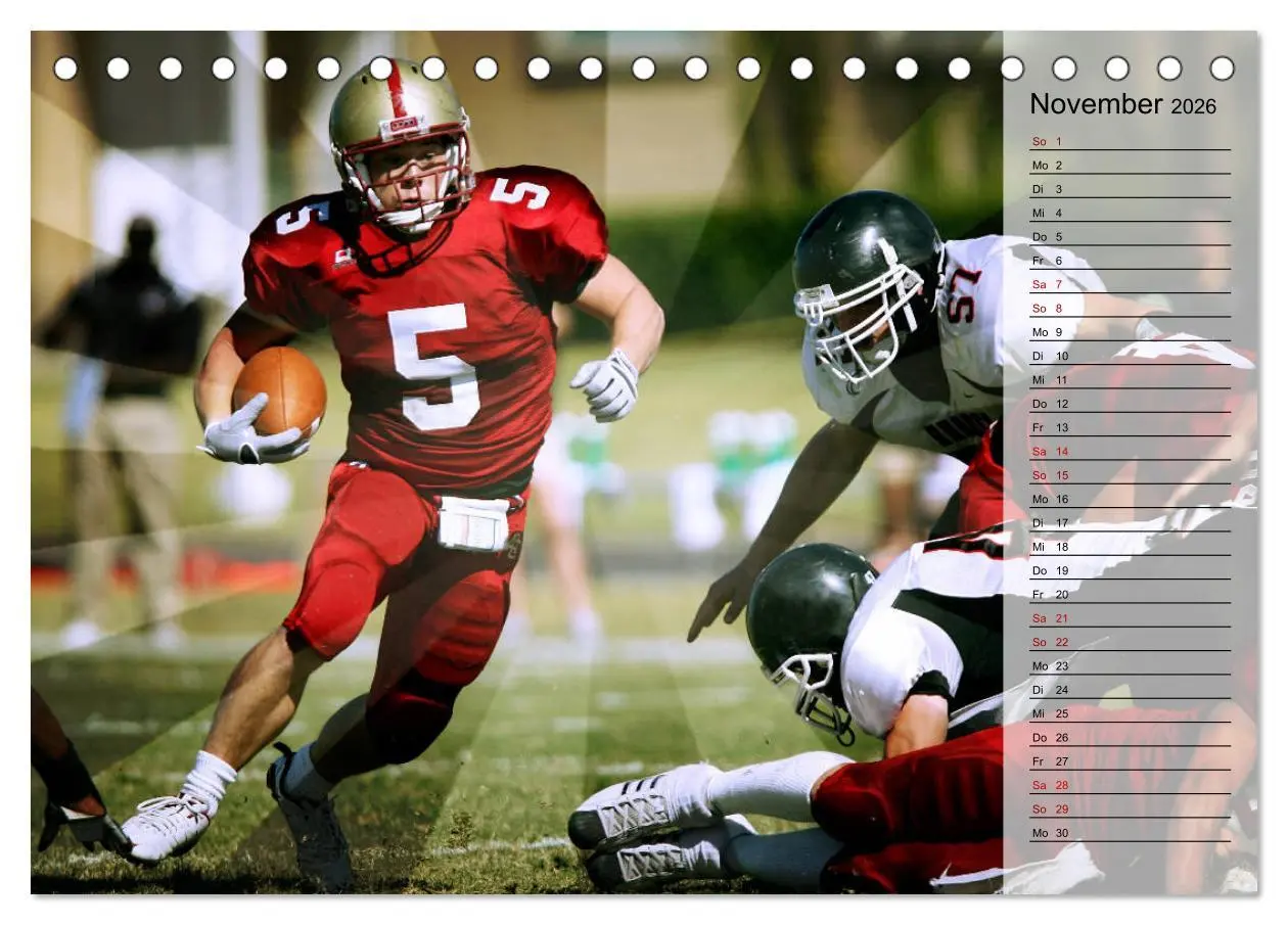 Bild: 9783457884904 | HEROES - American Football (Tischkalender 2026 DIN A5 quer),...