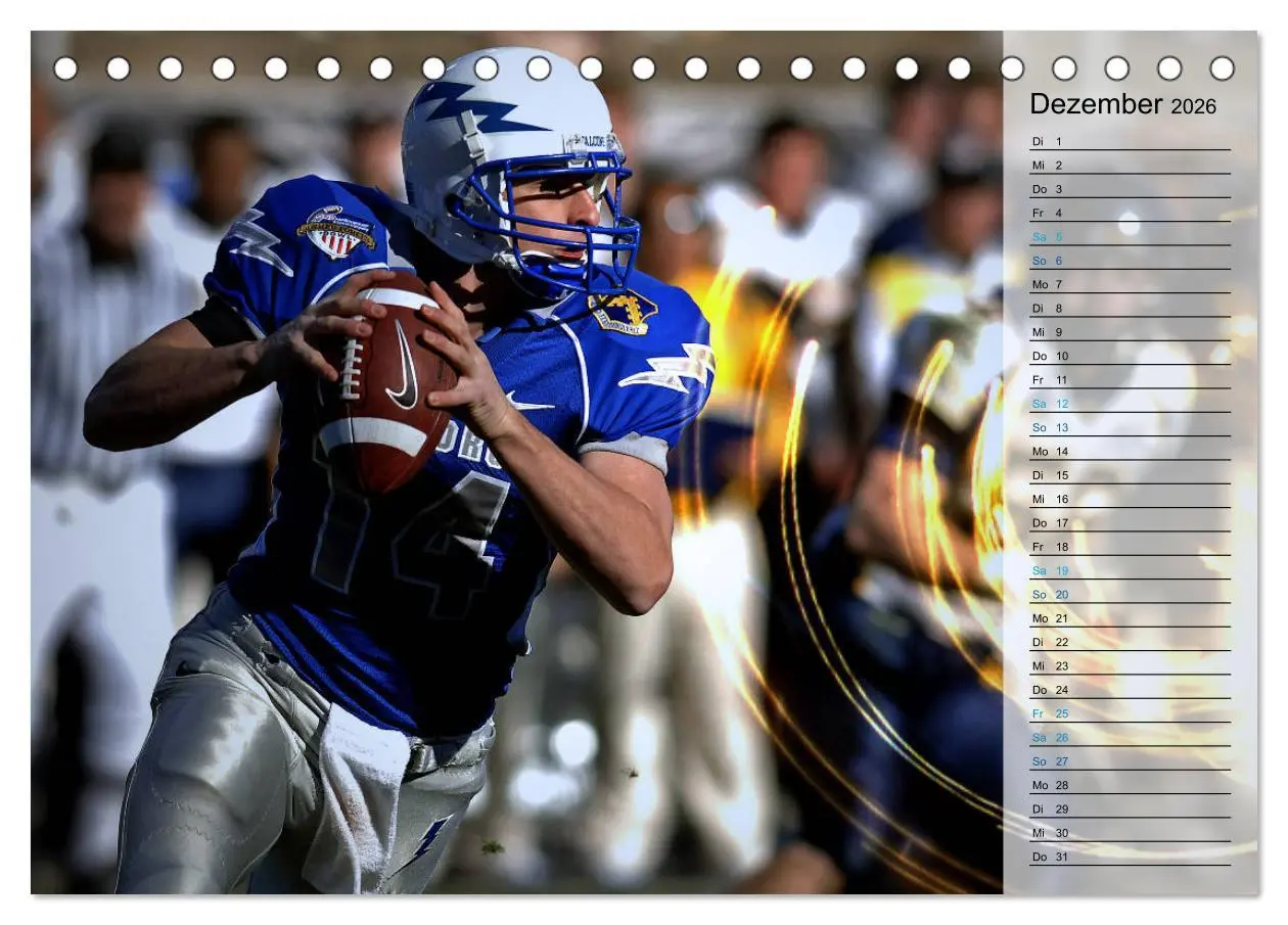 Bild: 9783457884904 | HEROES - American Football (Tischkalender 2026 DIN A5 quer),...