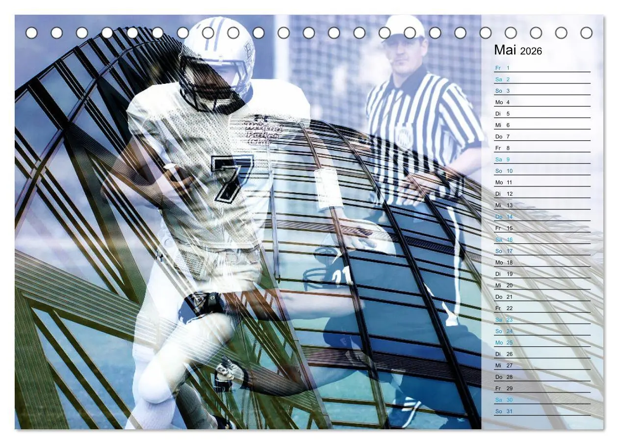 Bild: 9783457884904 | HEROES - American Football (Tischkalender 2026 DIN A5 quer),...