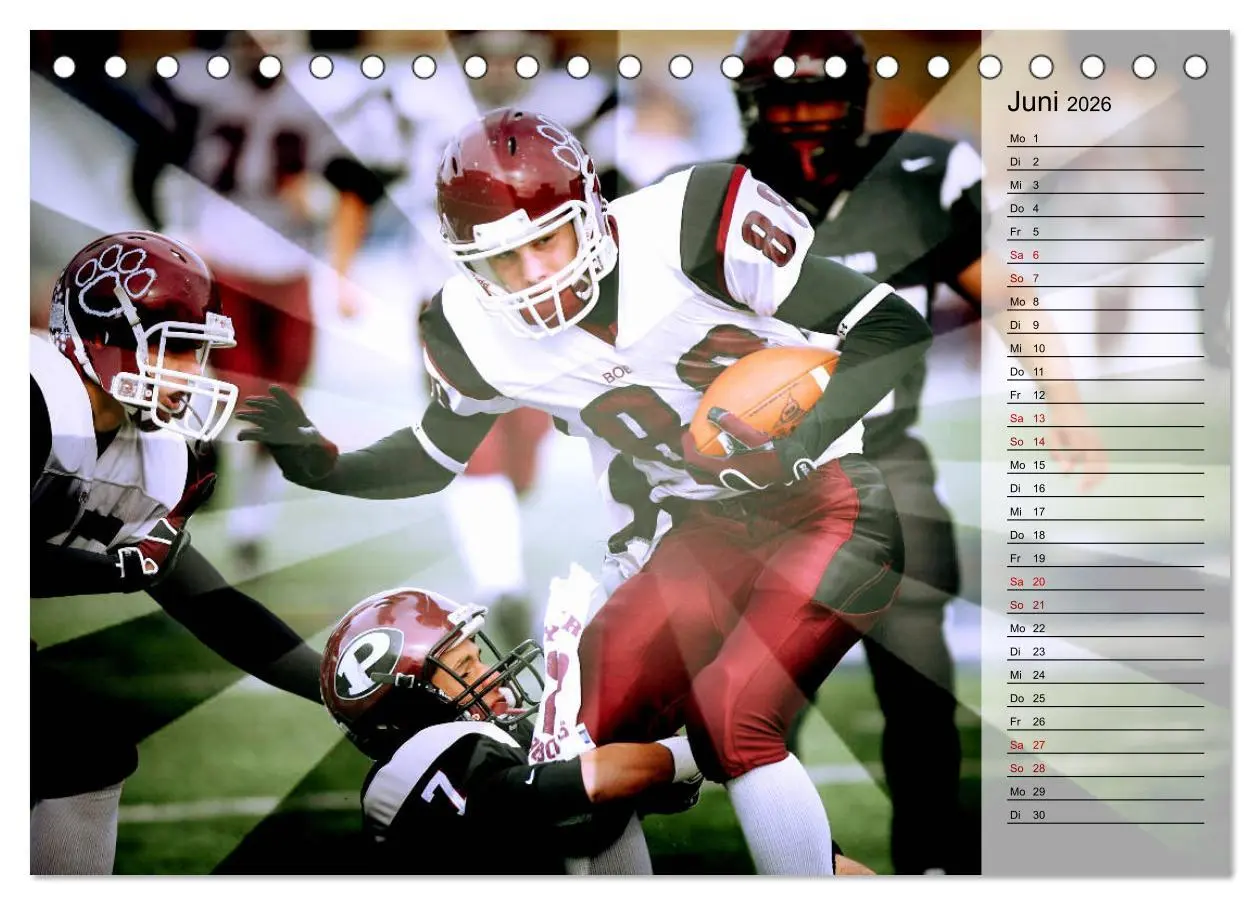 Bild: 9783457884904 | HEROES - American Football (Tischkalender 2026 DIN A5 quer),...