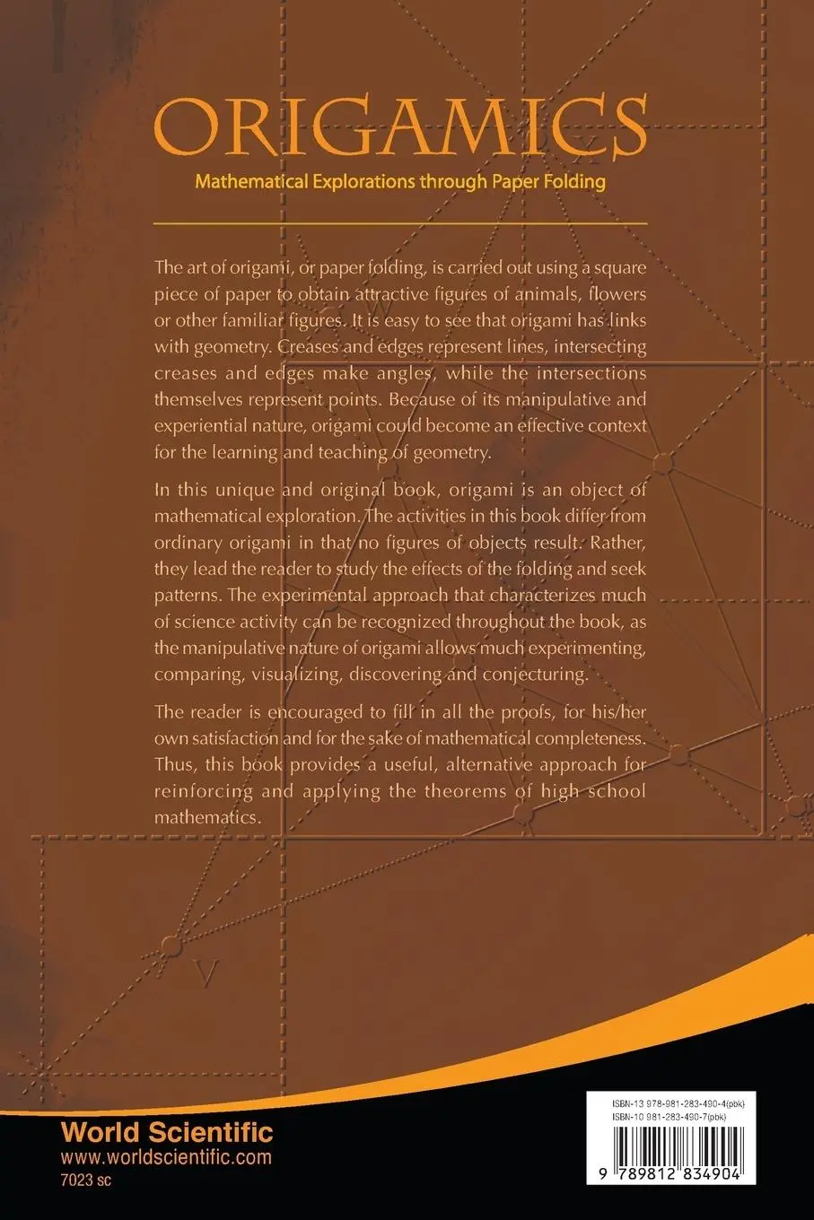 Rückseite: 9789812834904 | ORIGAMICS | Josefina C Fonacier Et Al Kazuo Haga | Taschenbuch | 2008