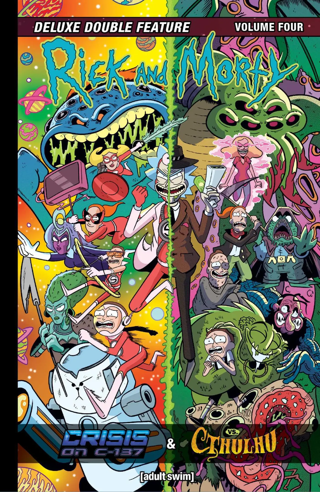 Cover: 9781637155004 | Rick and Morty Vol. 4: Deluxe Double Feature | Stephanie Phillips