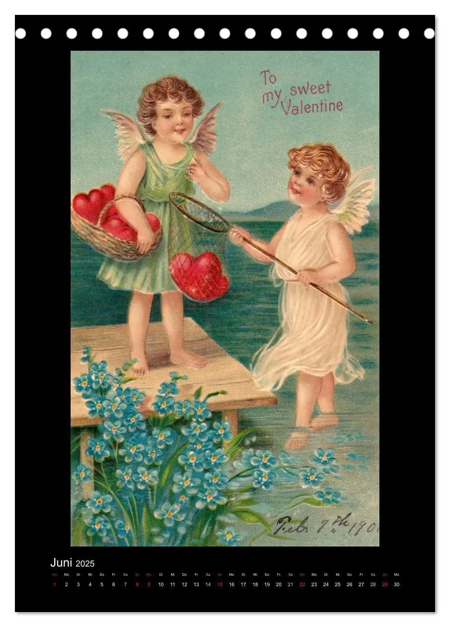 Bild: 9783457075104 | Liebesboten (Tischkalender 2025 DIN A5 hoch), CALVENDO Monatskalender