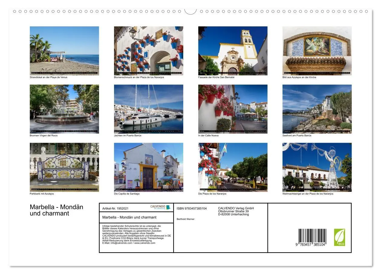 Bild: 9783457385104 | Marbella - Mondän und charmant (hochwertiger Premium Wandkalender...