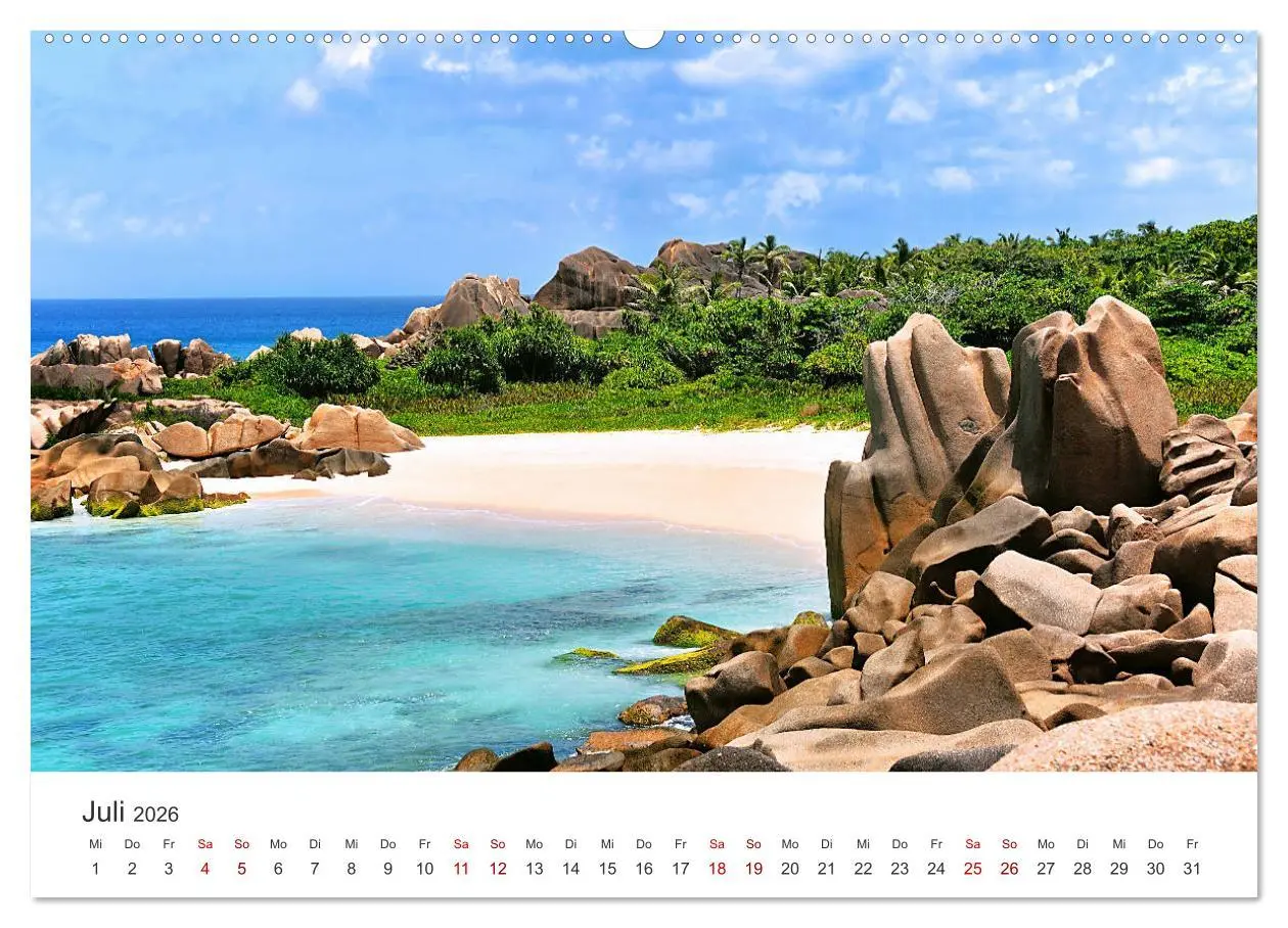Bild: 9783457765104 | Traumstrände der Seychellen (hochwertiger Premium Wandkalender 2026...