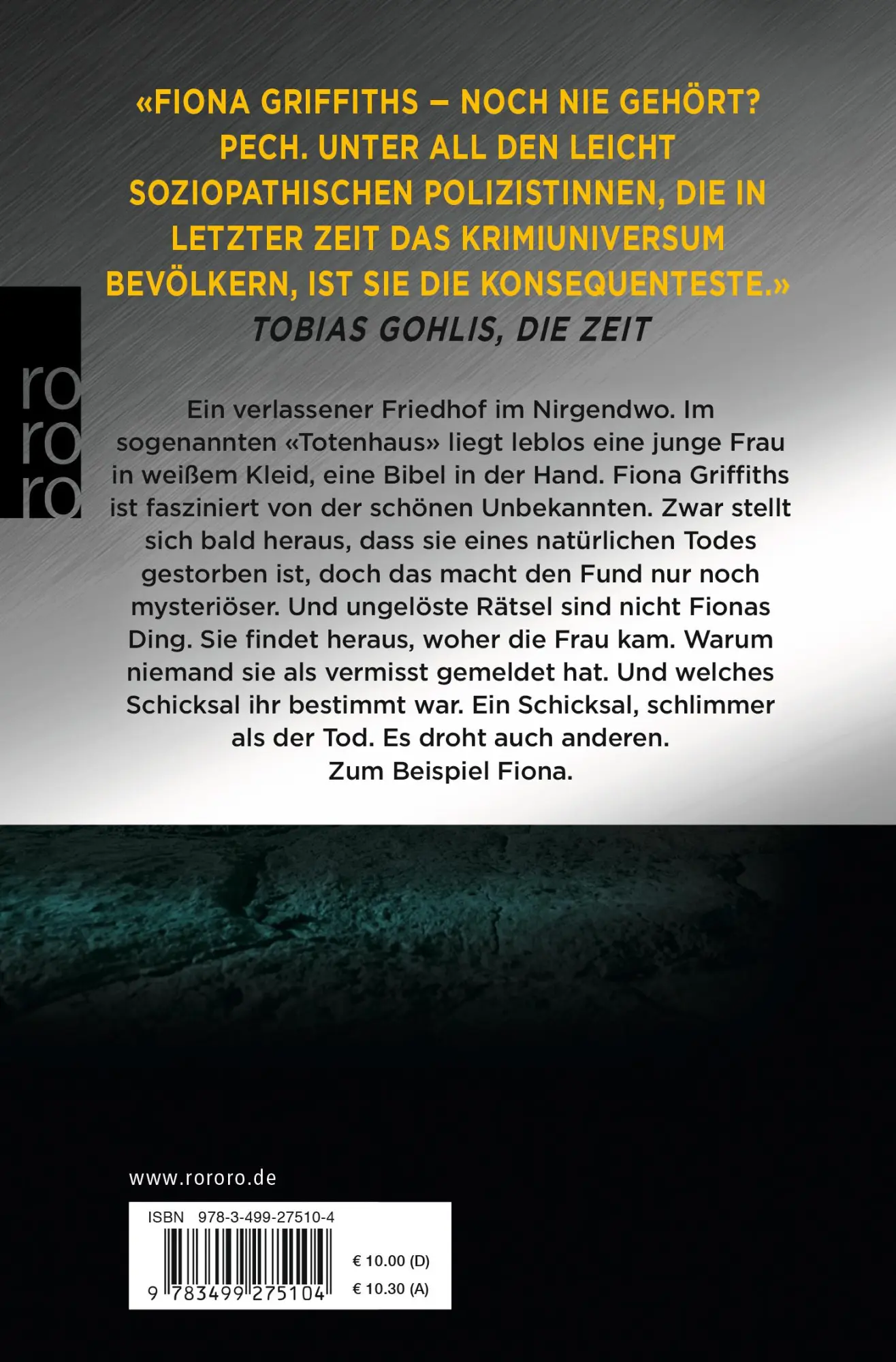 Rückseite: 9783499275104 | Fiona: Wo die Toten leben | Harry Bingham | Taschenbuch | 544 S.