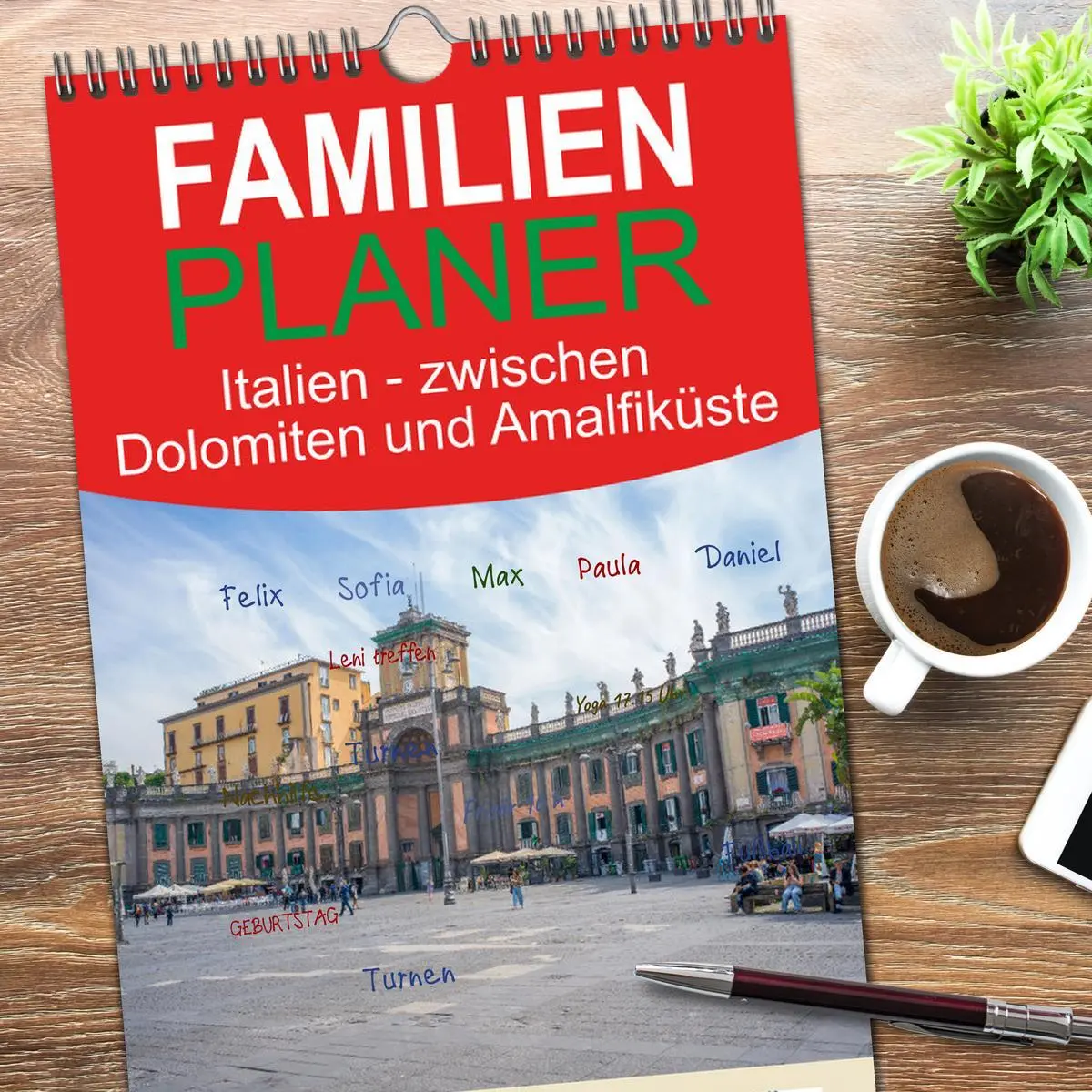 Bild: 9783516615104 | Familienplaner 2026 - Italien - zwischen Dolomiten und Amalfiküste...