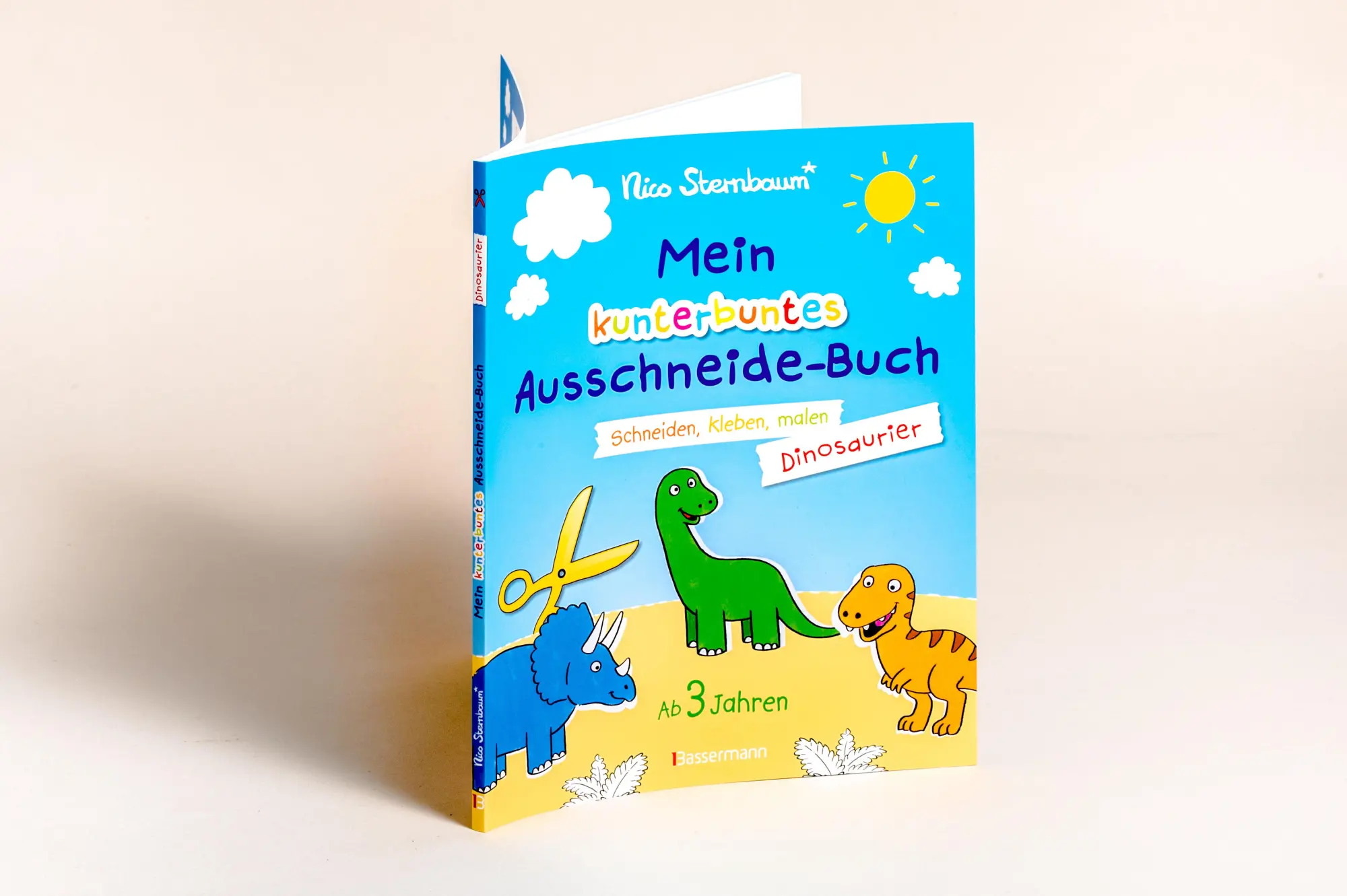 Bild: 9783809445104 | Mein kunterbuntes Ausschneidebuch - Dinosaurier. Schneiden, kleben,...