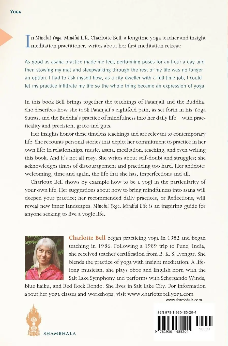 Rückseite: 9781930485204 | Mindful Yoga, Mindful Life | A Guide for Everyday Practice | Bell