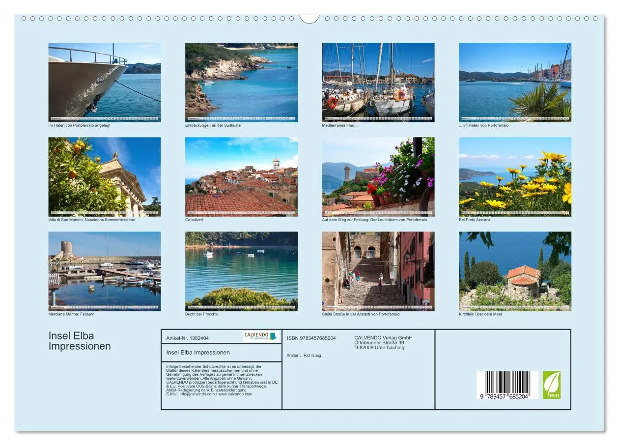 Bild: 9783457685204 | Insel Elba Impressionen (hochwertiger Premium Wandkalender 2026 DIN...