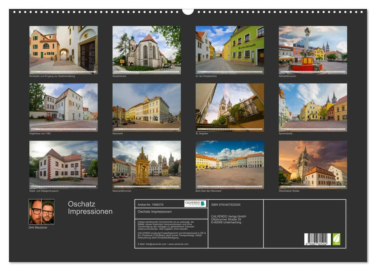 Bild: 9783457825204 | Oschatz Impressionen (Wandkalender 2026 DIN A2 quer), CALVENDO...