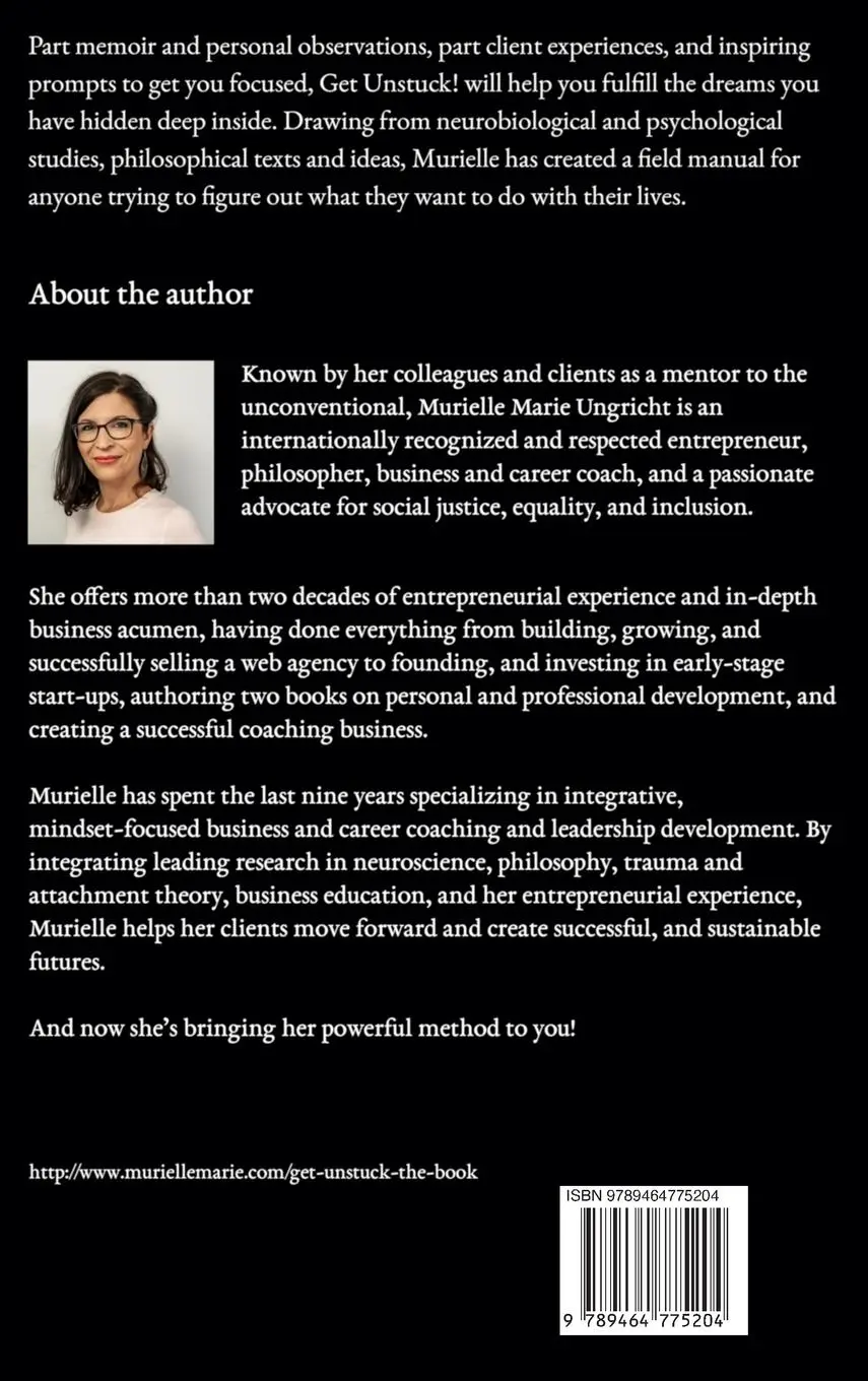 Rückseite: 9789464775204 | Get Unstuck! | Murielle Marie Ungricht | Buch | Englisch | 2023