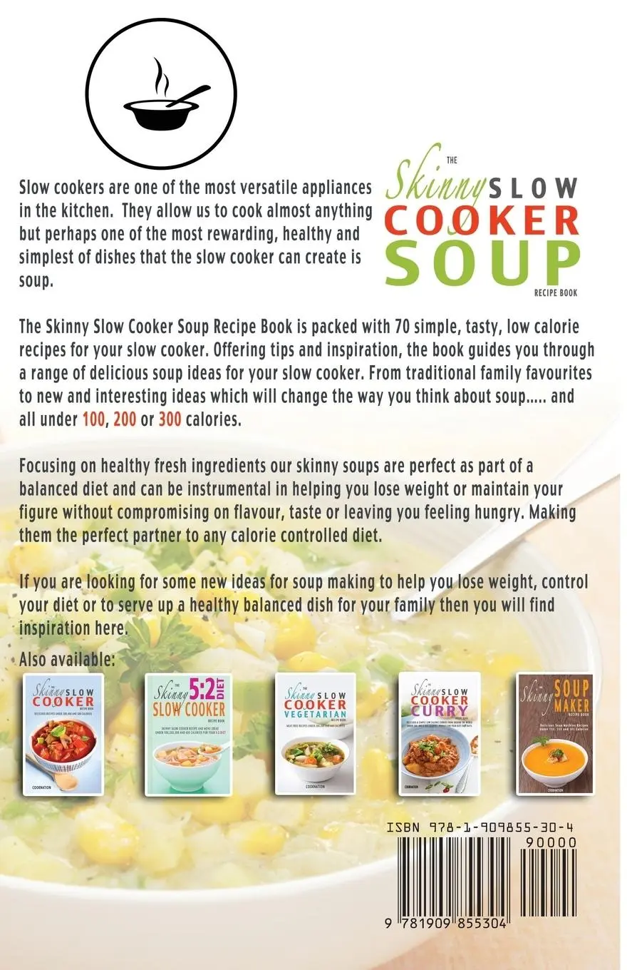 Rückseite: 9781909855304 | The Skinny Slow Cooker Soup Recipe Book | Cooknation | Taschenbuch