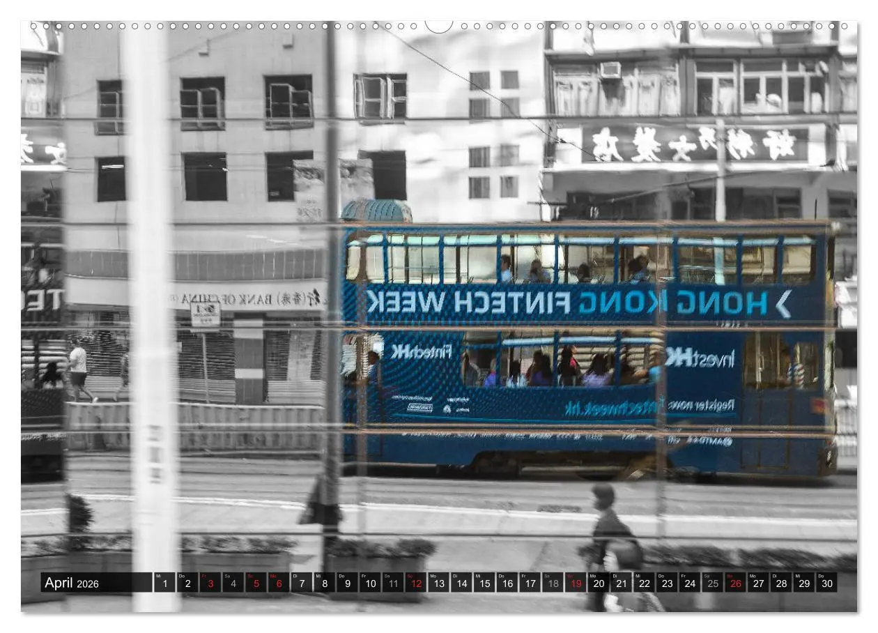 Bild: 9783457675304 | Ding Ding - Hong Kong's Tramways (hochwertiger Premium Wandkalender...