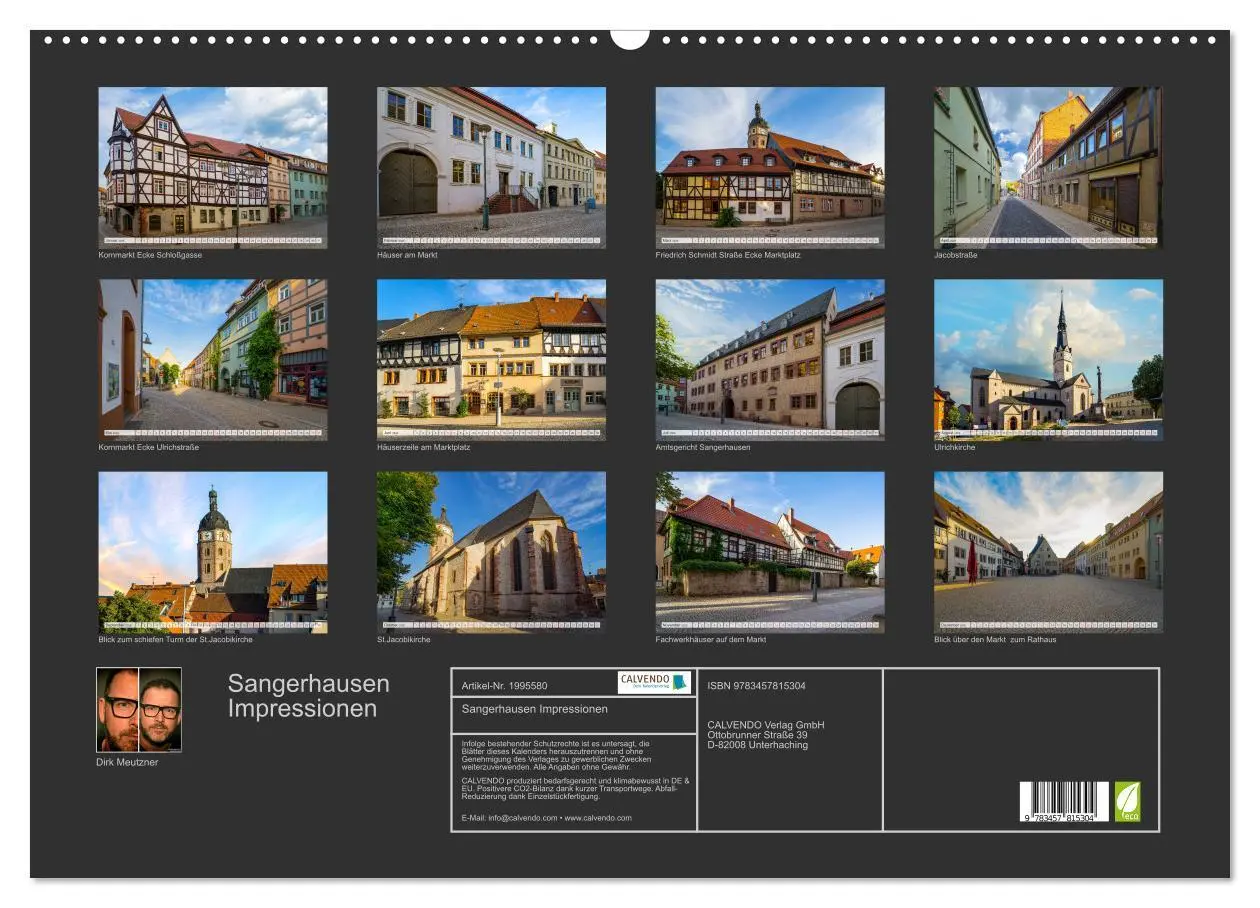 Bild: 9783457815304 | Sangerhausen Impressionen (Wandkalender 2026 DIN A2 quer), CALVENDO...