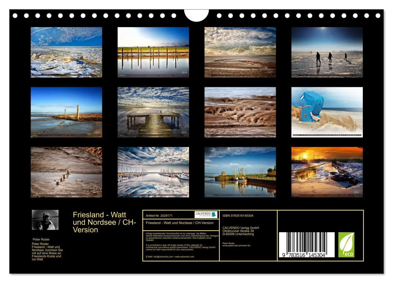 Bild: 9783516145304 | Friesland - Watt und Nordsee / CH-Version (Wandkalender 2026 DIN A4...