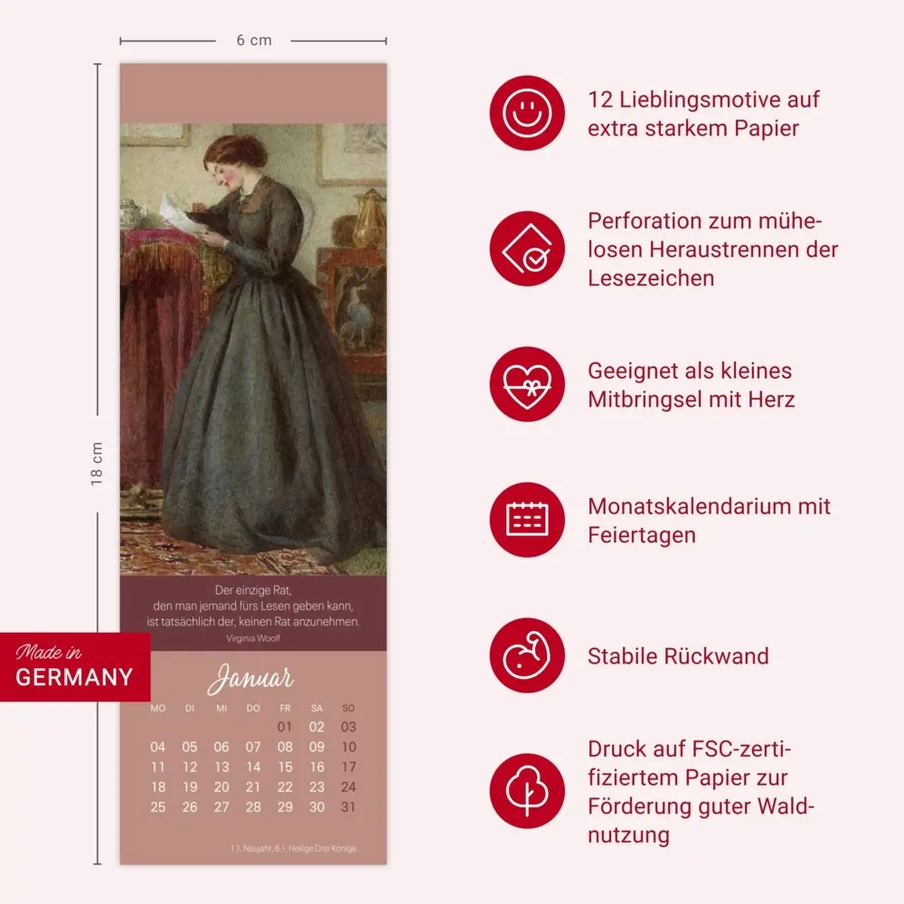 Bild: 9783756415304 | Frauen &amp; Lesen Lesezeichen &amp; Kalender 2027 | Kalender | Geblockt
