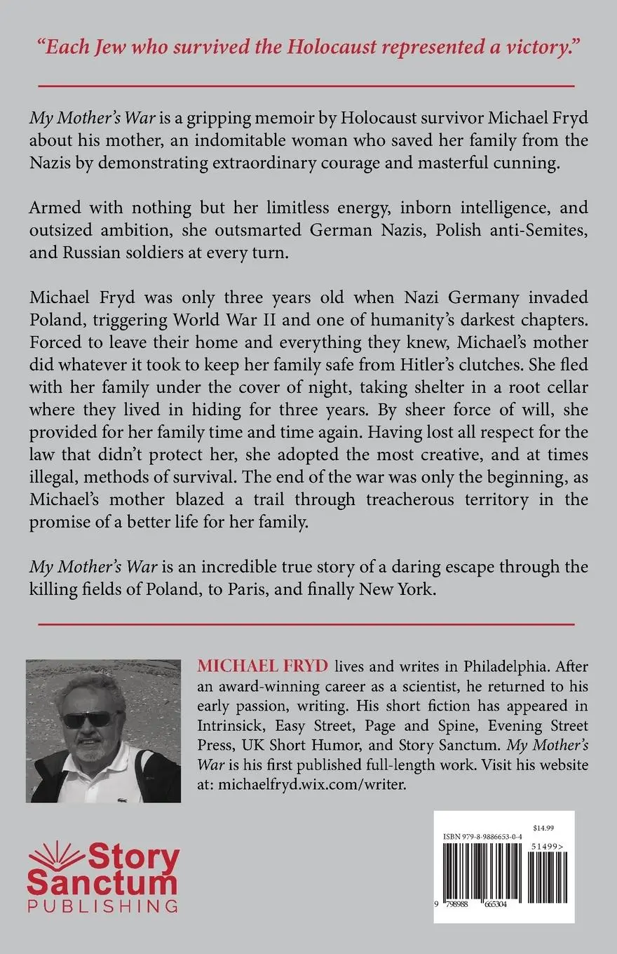 Rückseite: 9798988665304 | My Mother's War | Michael Fryd | Taschenbuch | Englisch | 2023