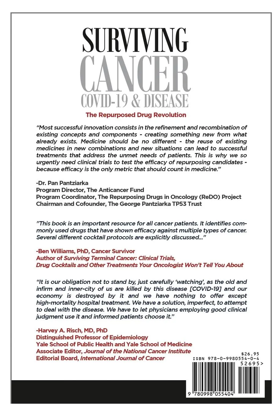 Rückseite: 9780998055404 | Surviving Cancer, COVID-19, and Disease | Justus R Hope | Taschenbuch