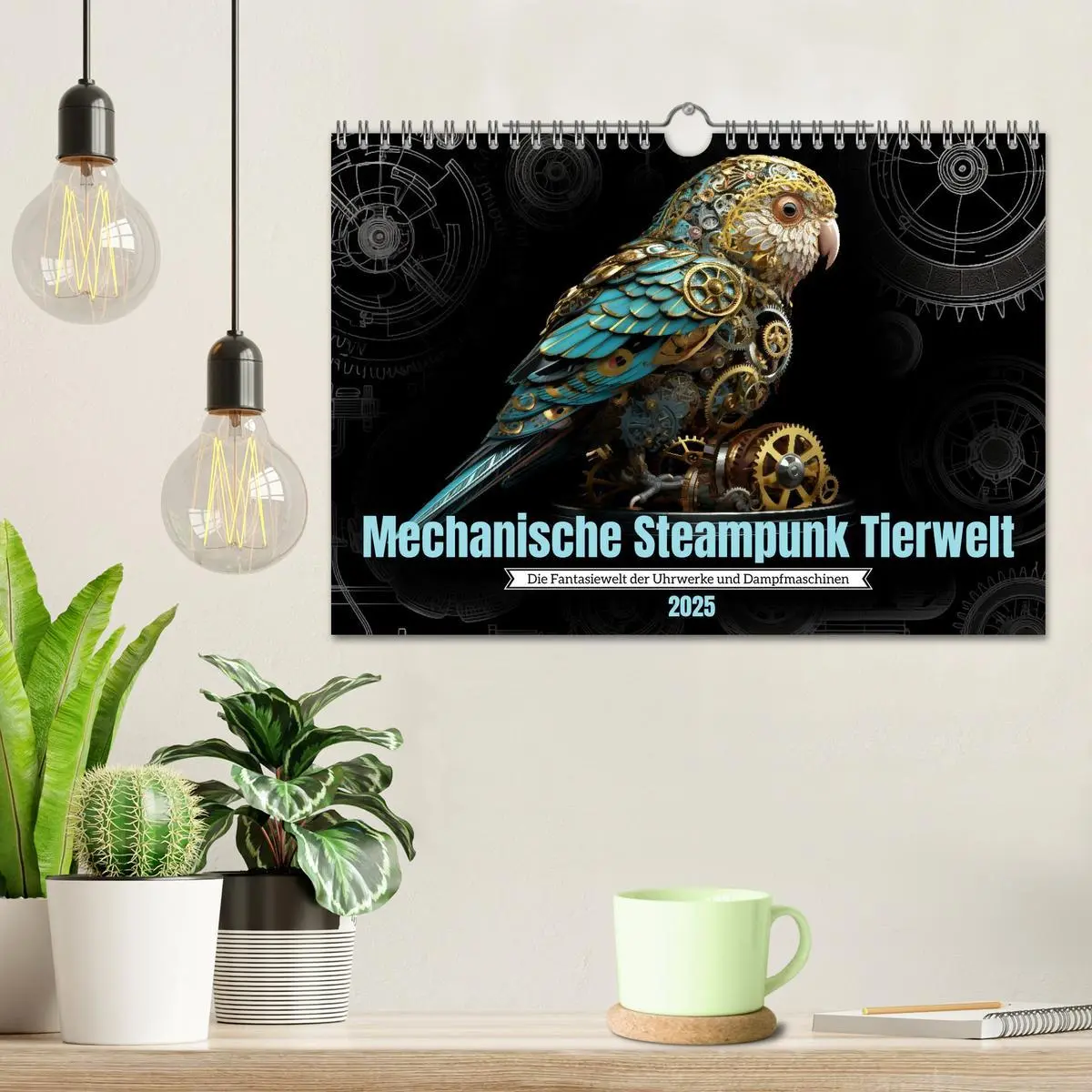 Bild: 9783383865404 | Mechanische Steampunk Tierwelt (Wandkalender 2025 DIN A4 quer),...