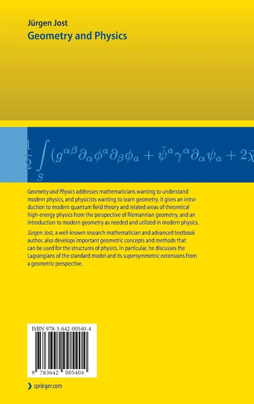 Rückseite: 9783642005404 | Geometry and Physics | Jürgen Jost | Buch | xiv | Englisch | 2009