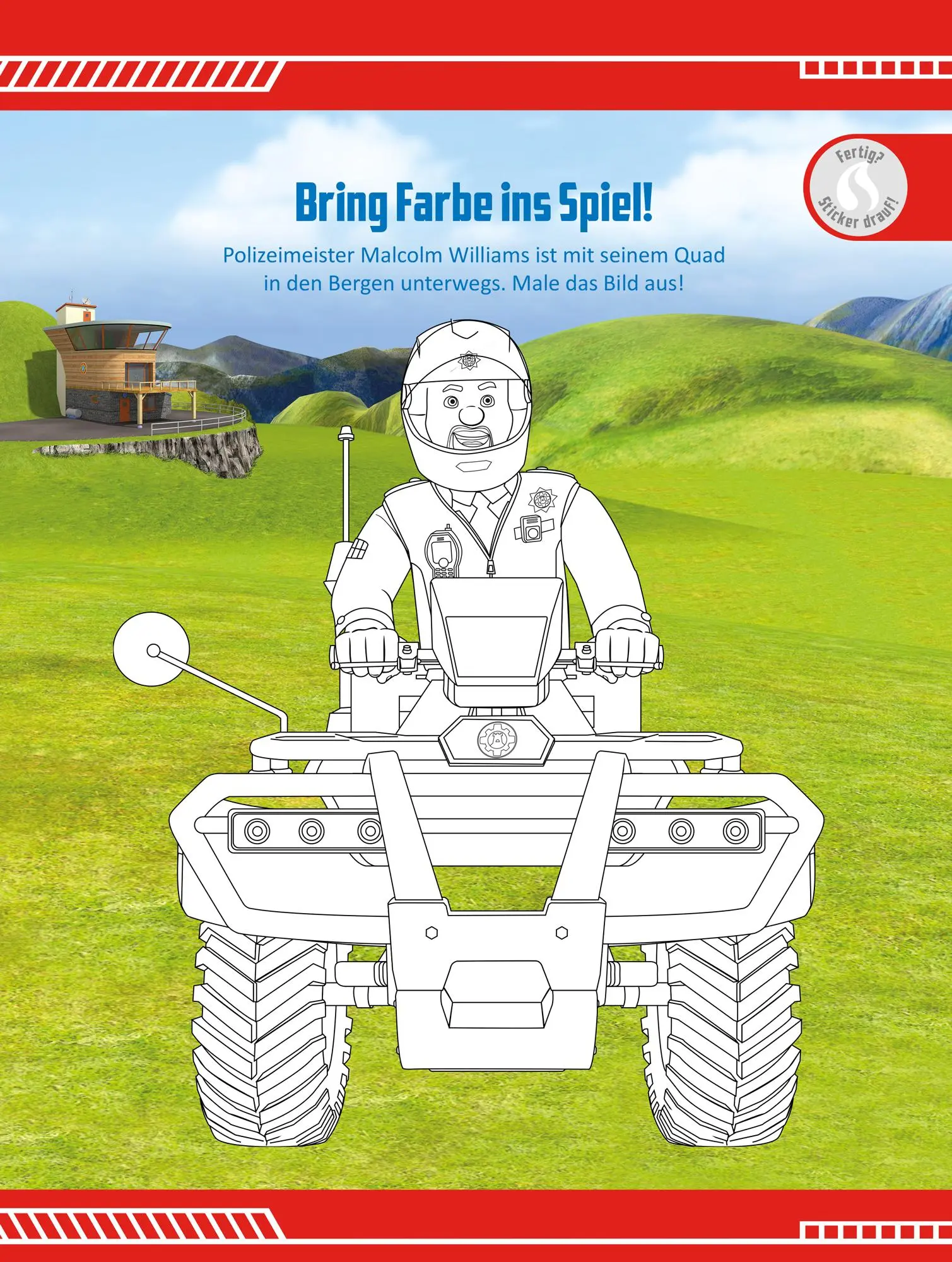 Bild: 9783833245404 | Feuerwehrmann Sam: 1001 Sticker: Stickern - Rätseln - Ausmalen | Buch