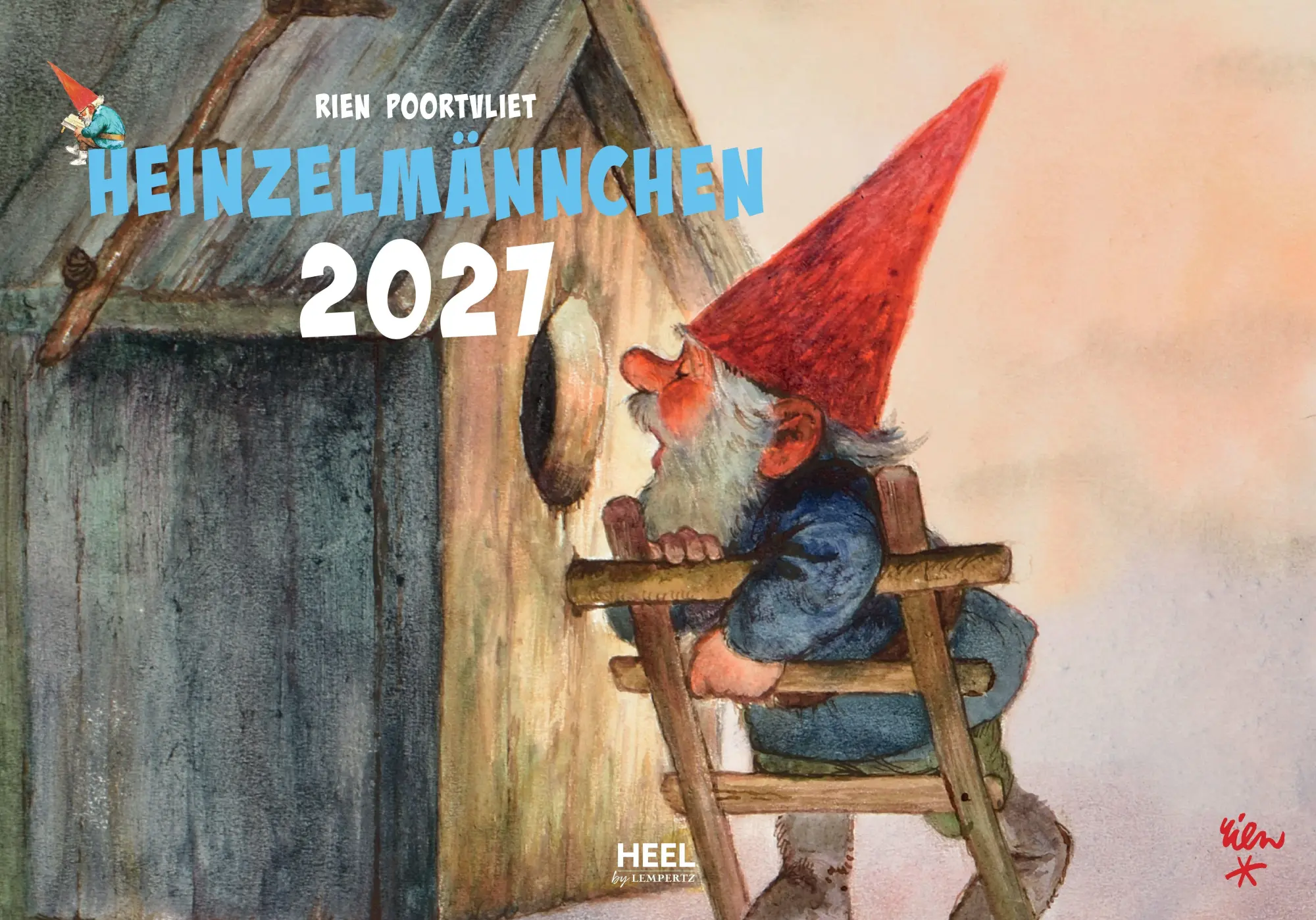 Cover: 9783960585404 | Heinzelmännchen Kalender 2027 | Rien Poortvliet | Kalender | 14 S.