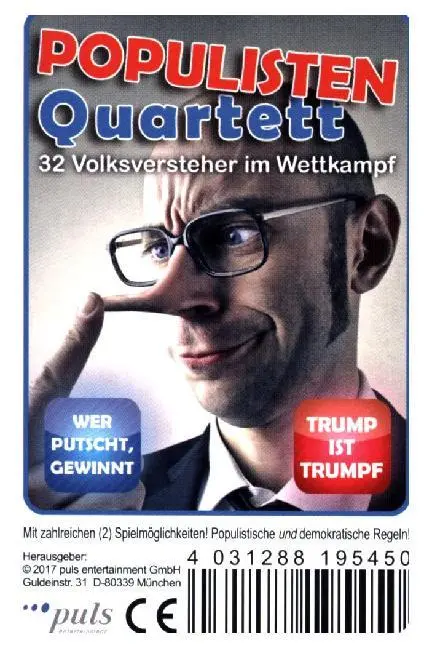 Cover: 4031288195504 | Populisten Quartett | Gerd Reger | Spiel | KUNST | Brettspiel | 19550