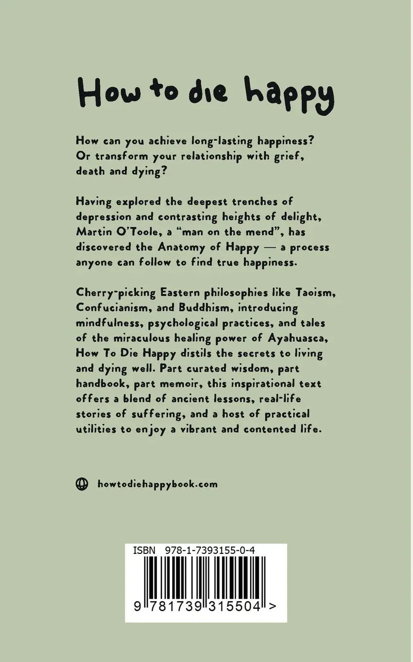 Rückseite: 9781739315504 | How To Die Happy | O'Toole | Taschenbuch | Englisch | 2023