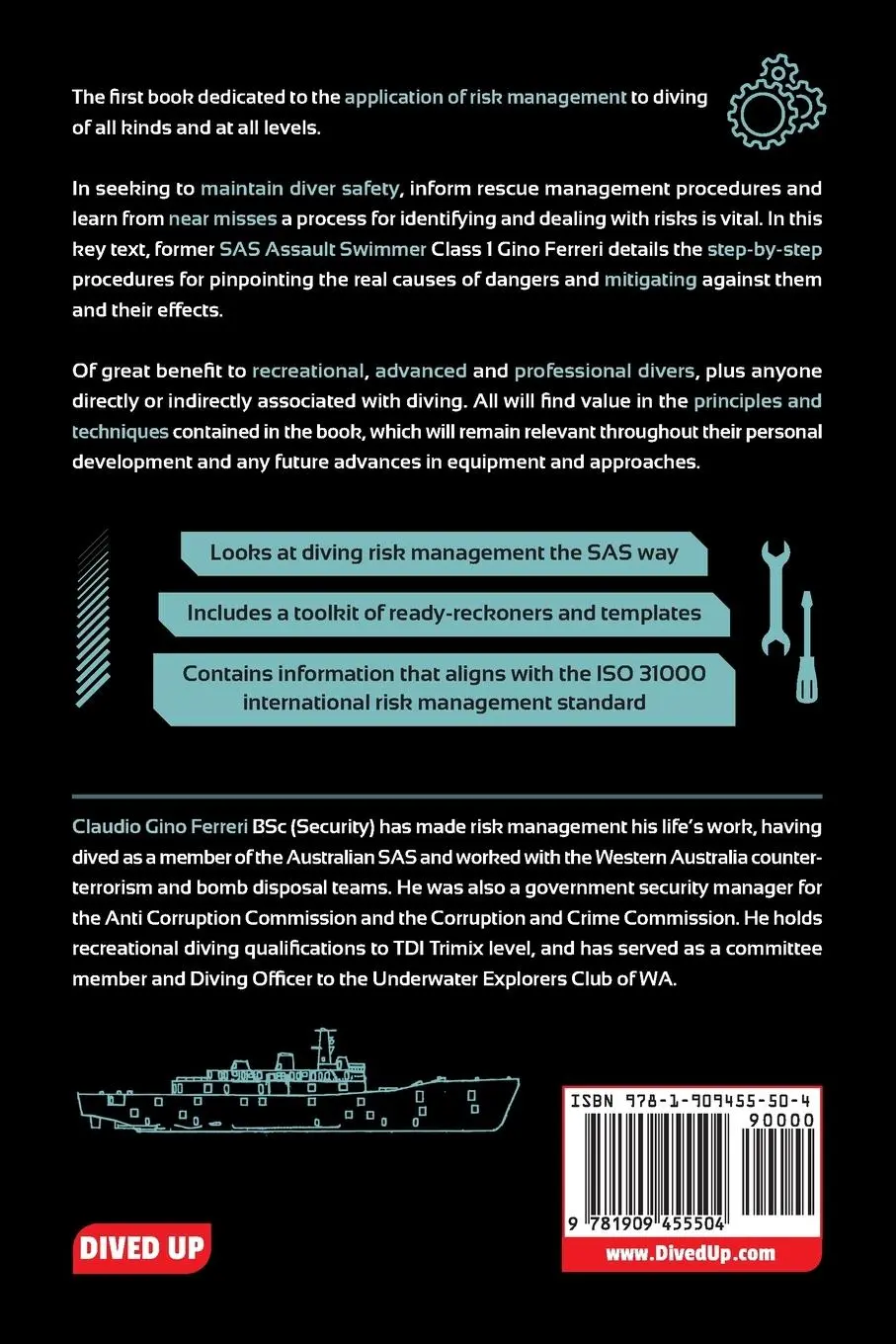 Rückseite: 9781909455504 | Scuba Diving Operational Risk Management | Claudio Gino Ferreri | Buch
