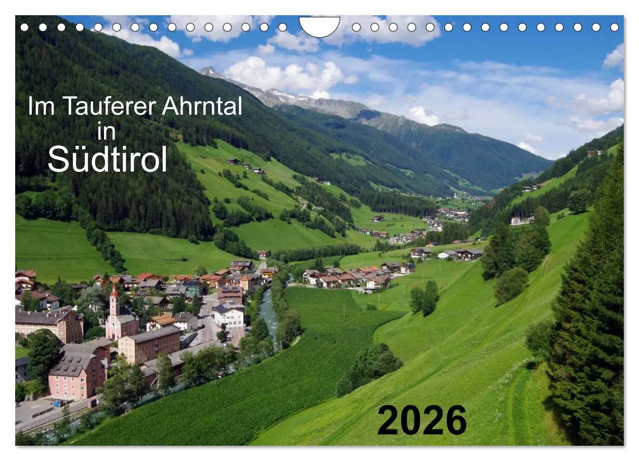 Cover: 9783516125504 | Im Tauferer Ahrntal in Südtirol (Wandkalender 2026 DIN A4 quer),...