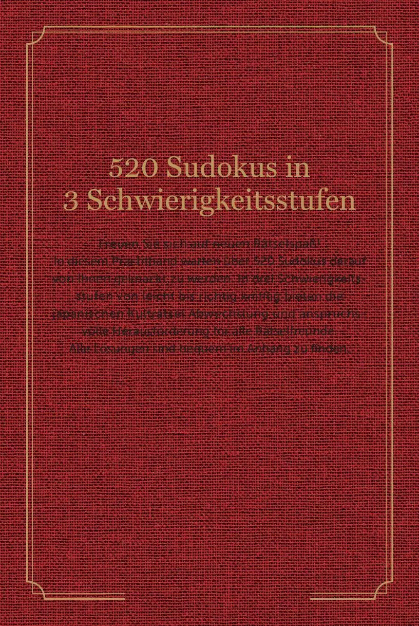 Rückseite: 9783625195504 | Sudoku - Premium Edition | Buch | 576 S. | Deutsch | 2024