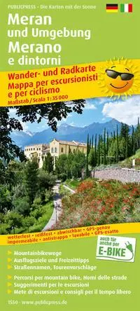 Cover: 9783961325504 | Meran und Umgebung 1:35 000 | (Land-)Karte | Deutsch | 2018