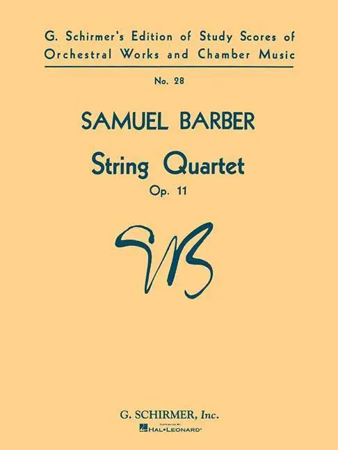 Cover: 9780793555604 | String Quartet, Op. 11: Study Score No. 28 | Barber Samuel | Buch