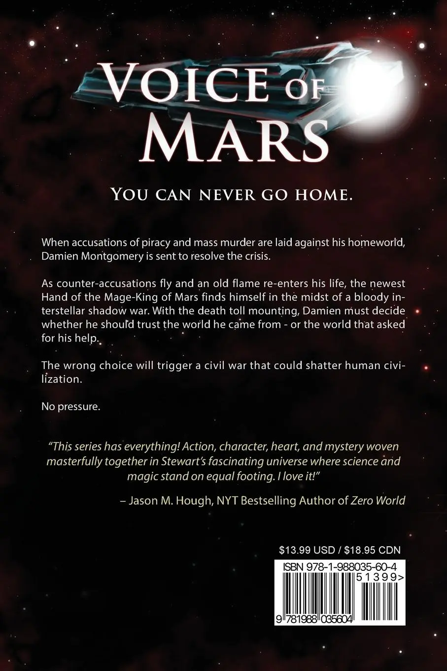 Rückseite: 9781988035604 | Voice of Mars | Glynn Stewart | Taschenbuch | Kartoniert / Broschiert