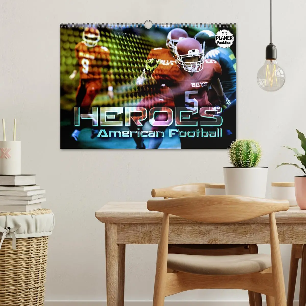 Bild: 9783457885604 | HEROES - American Football (Wandkalender 2026 DIN A3 quer),...